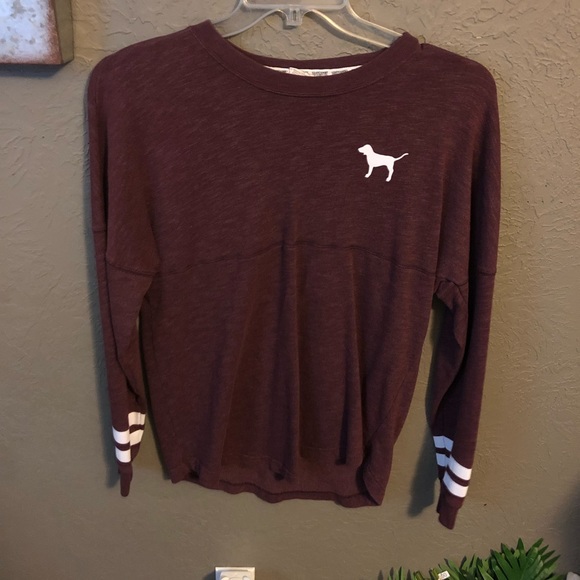 PINK Victoria's Secret Tops - PINK | Maroon Pull over